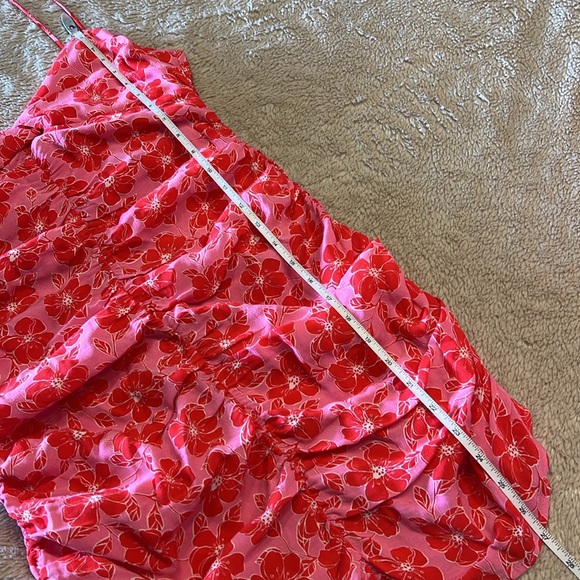 ZARA Floral Print Draped Mini Dress - Picture 13 of 13